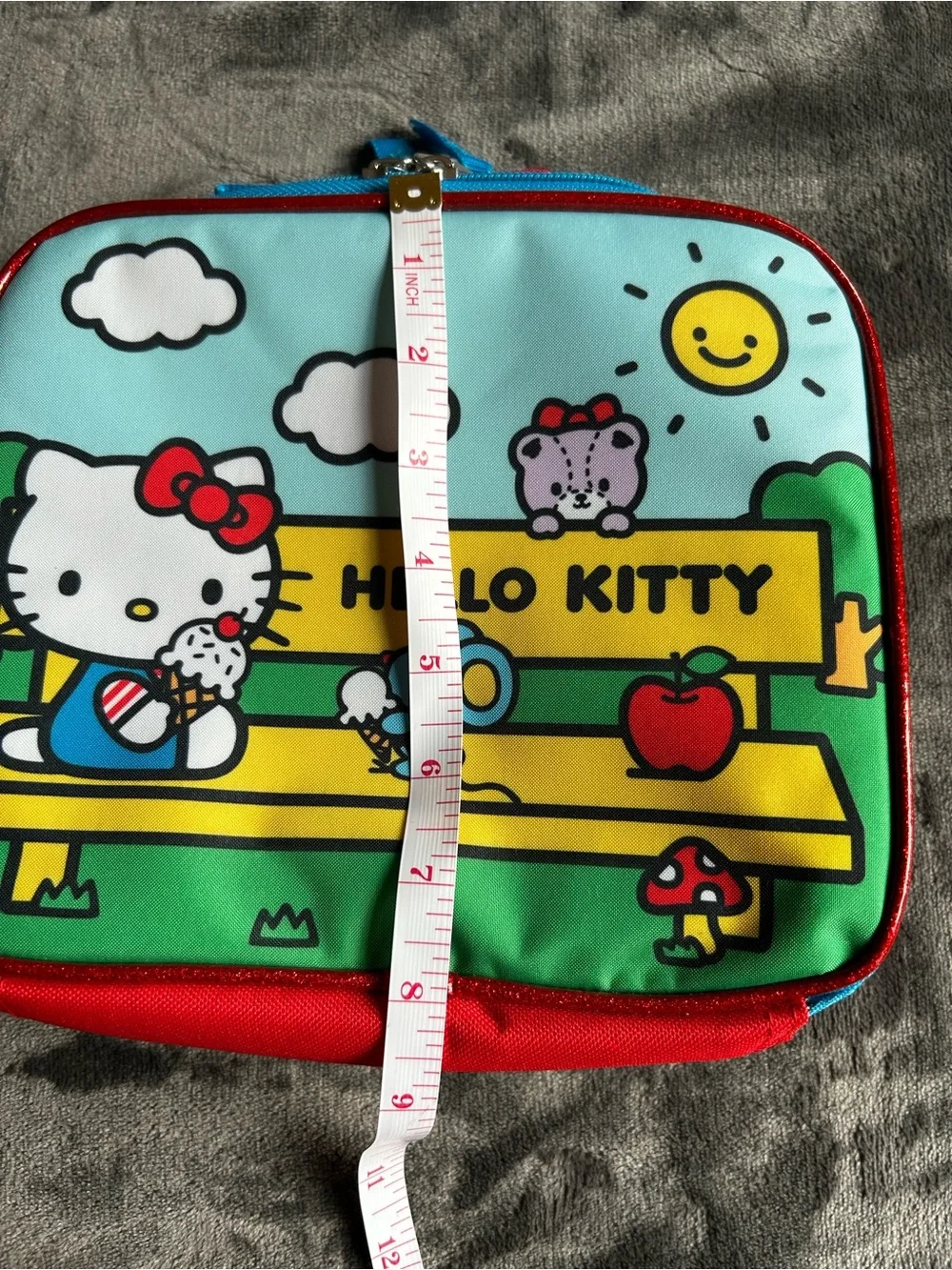 Hello Kitty Kids Lunch Bag - Blue, Red & Yellow